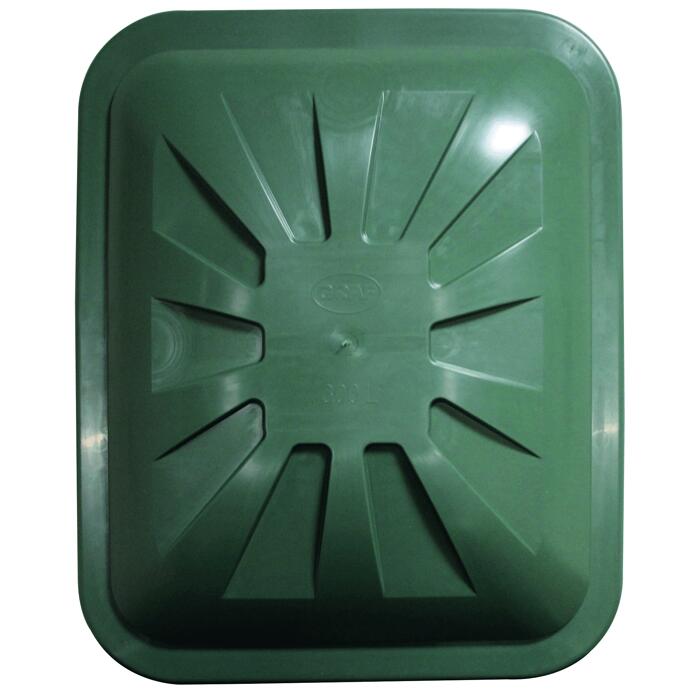 Deckel für Regentonne grün eckig 80 x 66 cm