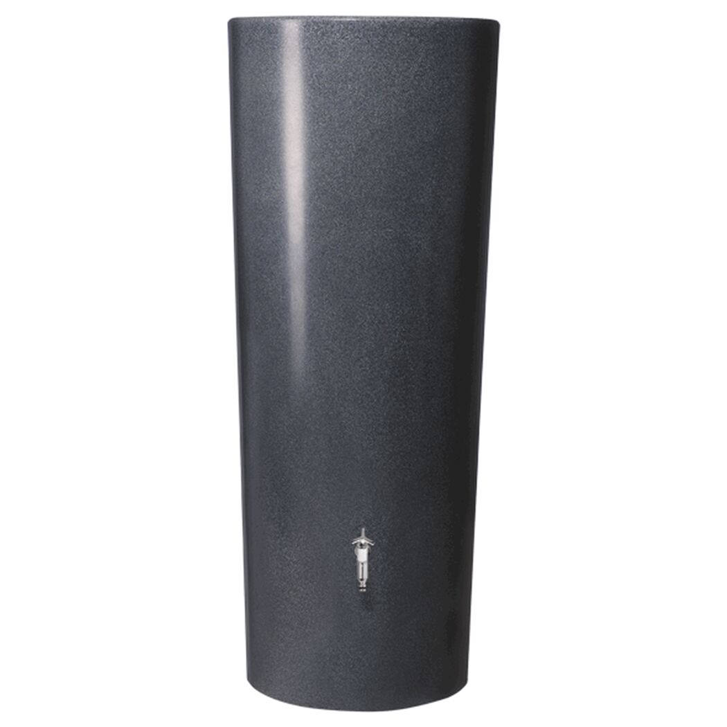 Anthrazitfarbener Regenspeicher Stone 2in1