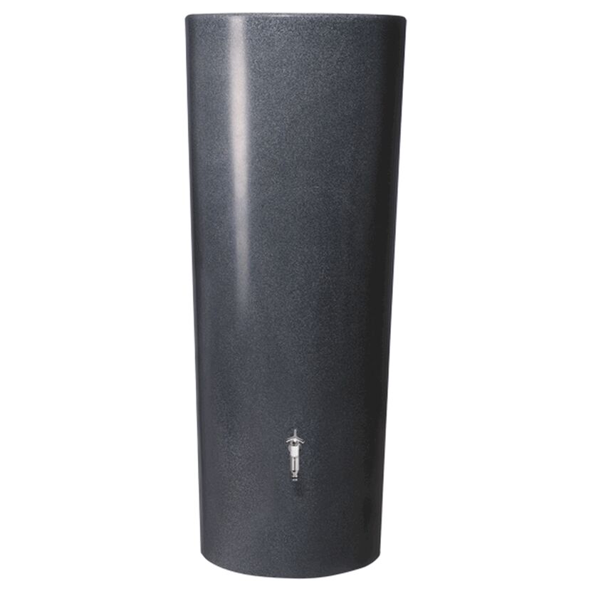 Anthrazitfarbener Regenspeicher Stone 2in1