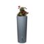 Grauer Regentank Natura 2in1 mit Blumen
