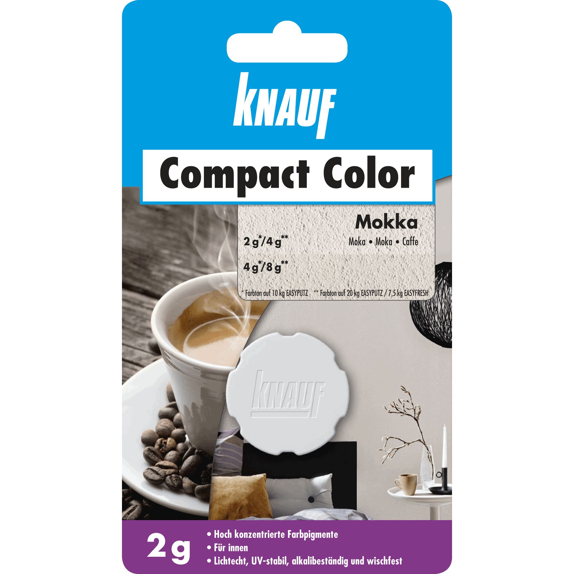 KNAUF Compact Color Mokka Farbpulver 2g