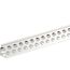 Weißes PVC-Eckschutzprofil mit Löchern