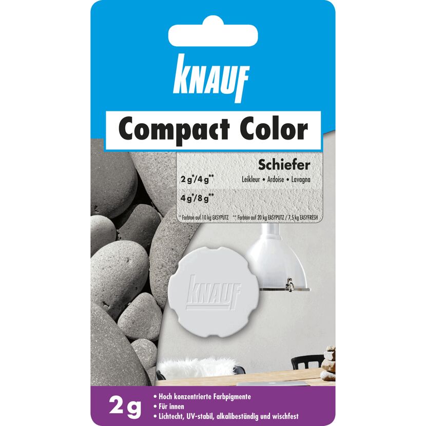 Farbpulver 'Compact Color' schiefer 2 g