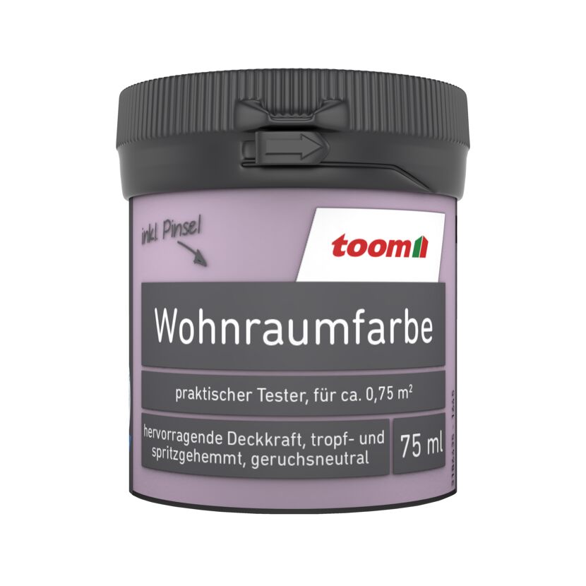 Wohnraumfarbe fliederfarben matt 75 ml