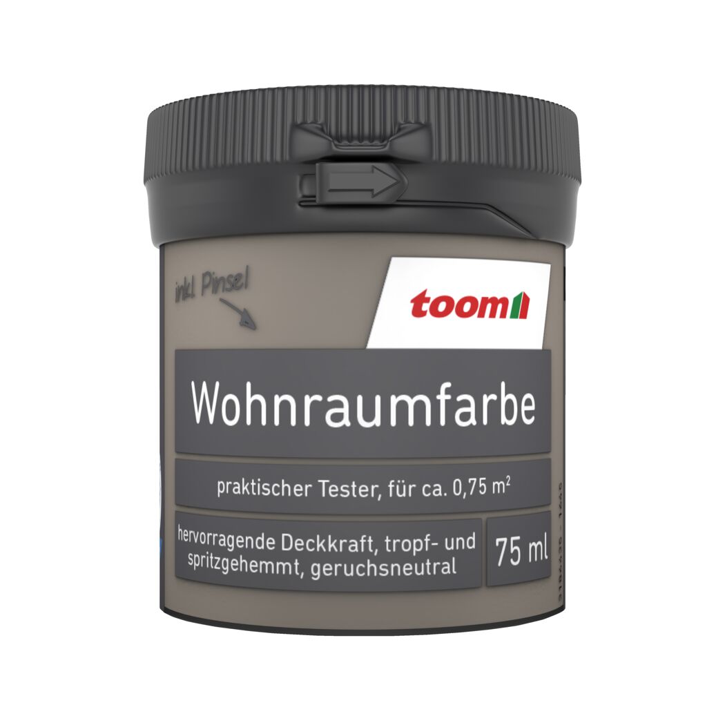 Wohnraumfarbe taupe matt 75 ml