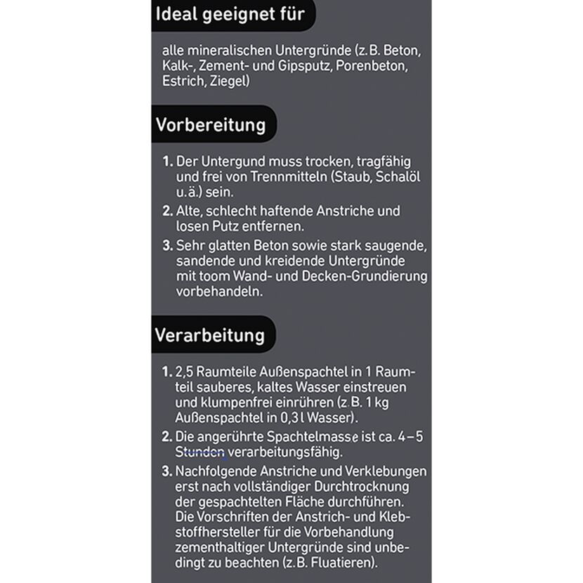 Außenspachtel 5 kg