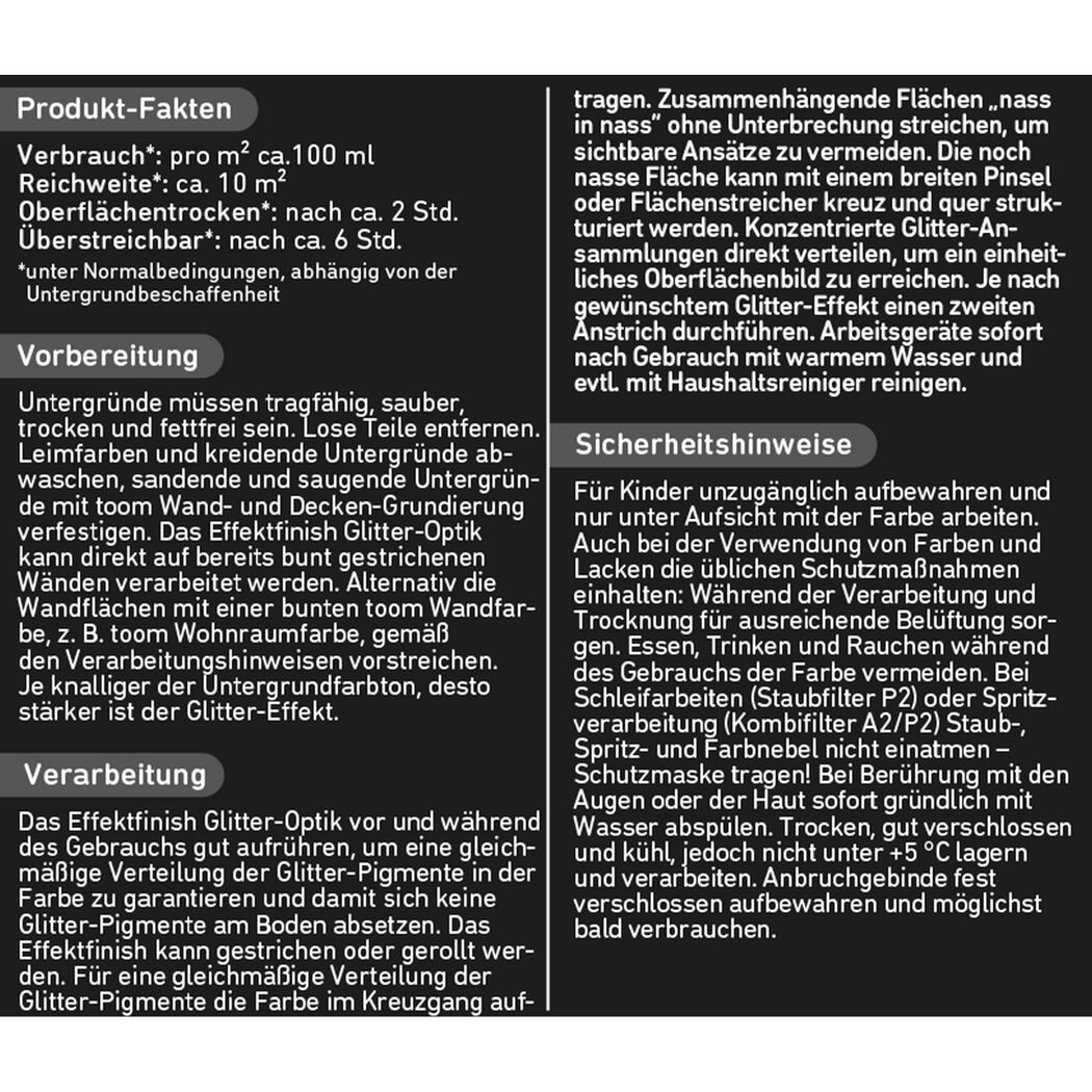 Glitterlasur silberfarben 1 l