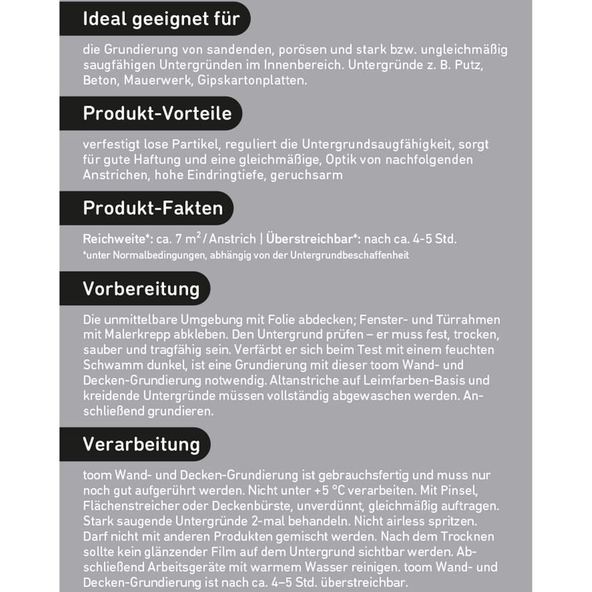 toom Wand- und Decken-Grundierung