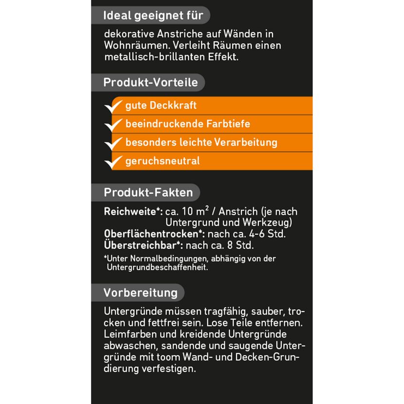 Produktinformation zu toom Metallicfarbe