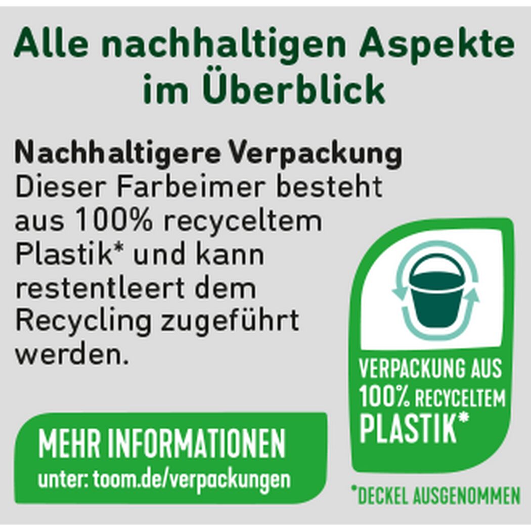 Nachhaltige Verpackung aus 100% recyceltem Plastik.