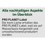 PRO PLANET-Label für toom Lacke auf Wasserbasis.