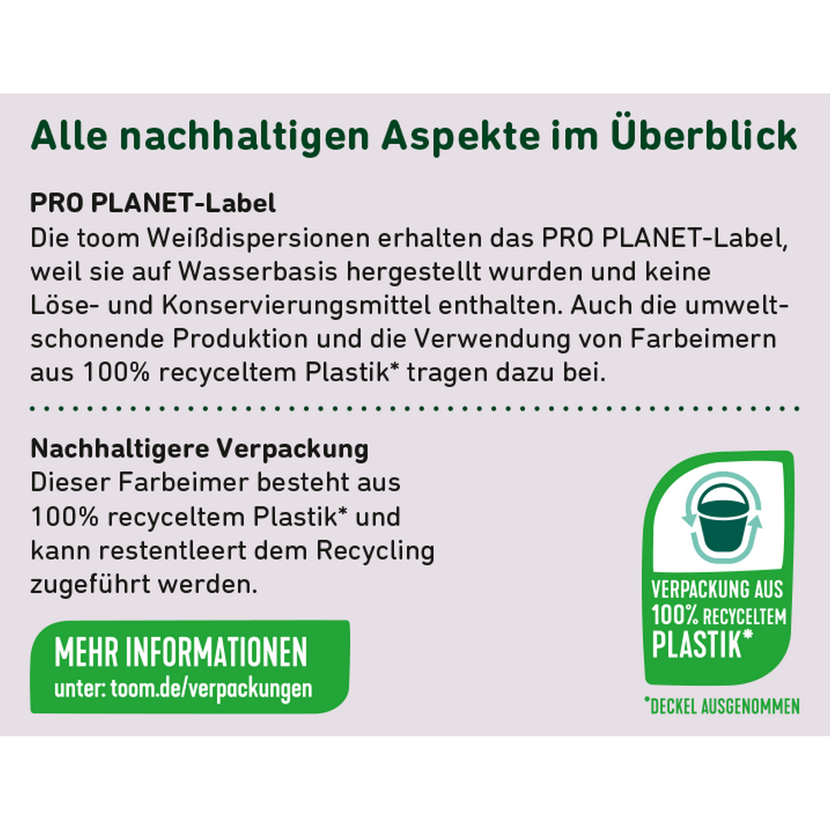 Nachhaltige Verpackung für Farbe