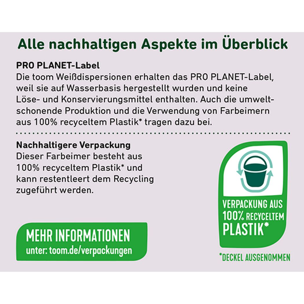 Latexweiß seidenglänzend 10 l