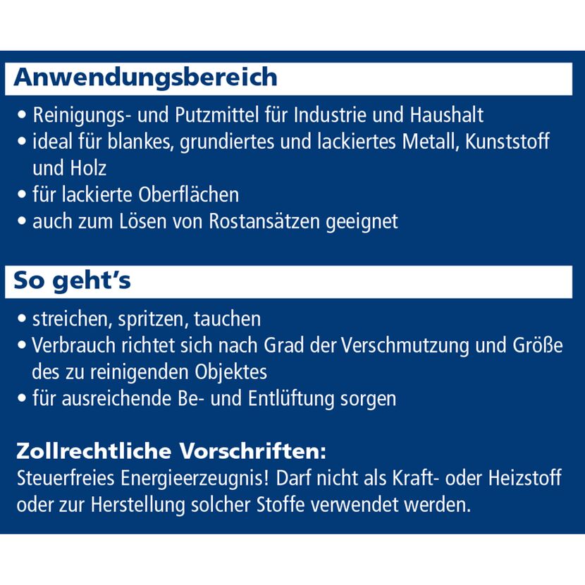 Anwendungsbereich und Gebrauchsanweisung von Petroleum