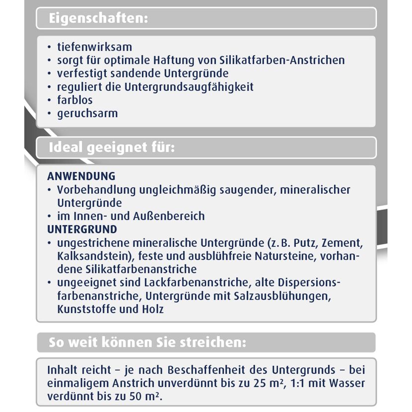 Produktbeschreibung Silikatgrund
