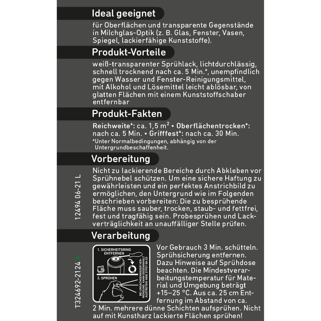 Anleitung Sprühlack auf Fenster sprühen