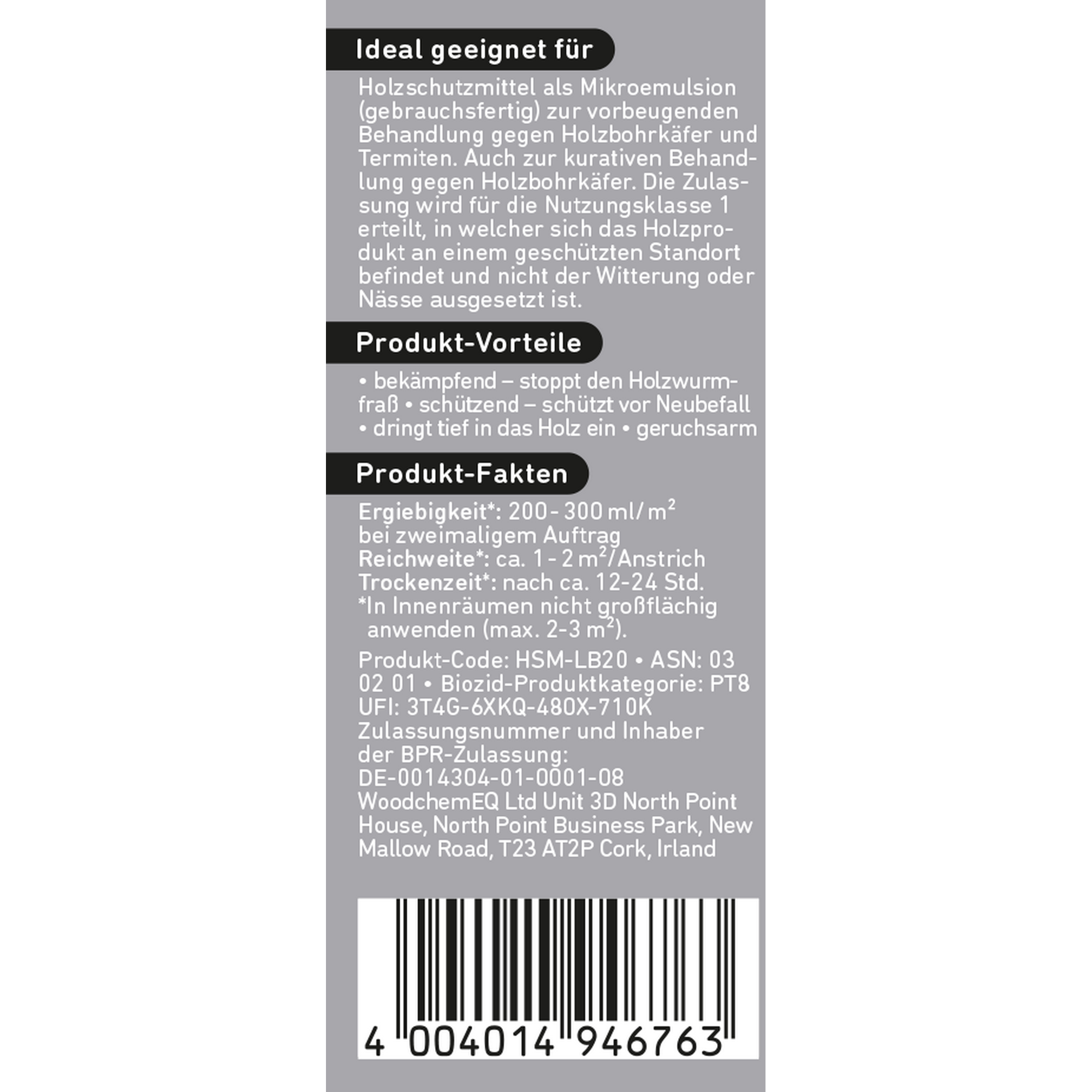 Holzwurm-Ex transparent 375 ml + product picture