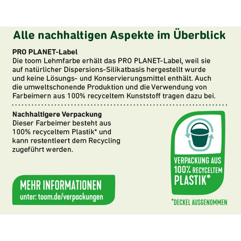 Nachhaltige Verpackung aus 100% recyceltem Plastik.