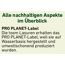 PRO PLANET-Label für toom Lasuren auf Wasserbasis