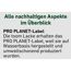 PRO PLANET-Label für toom Lacke auf Wasserbasis