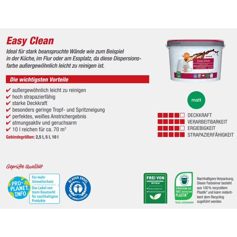 Eimer Easy Clean Farbe von toom