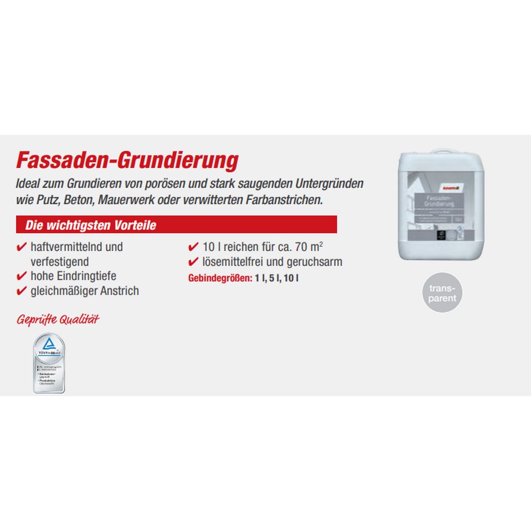 toom Fassaden-Grundierung 10l