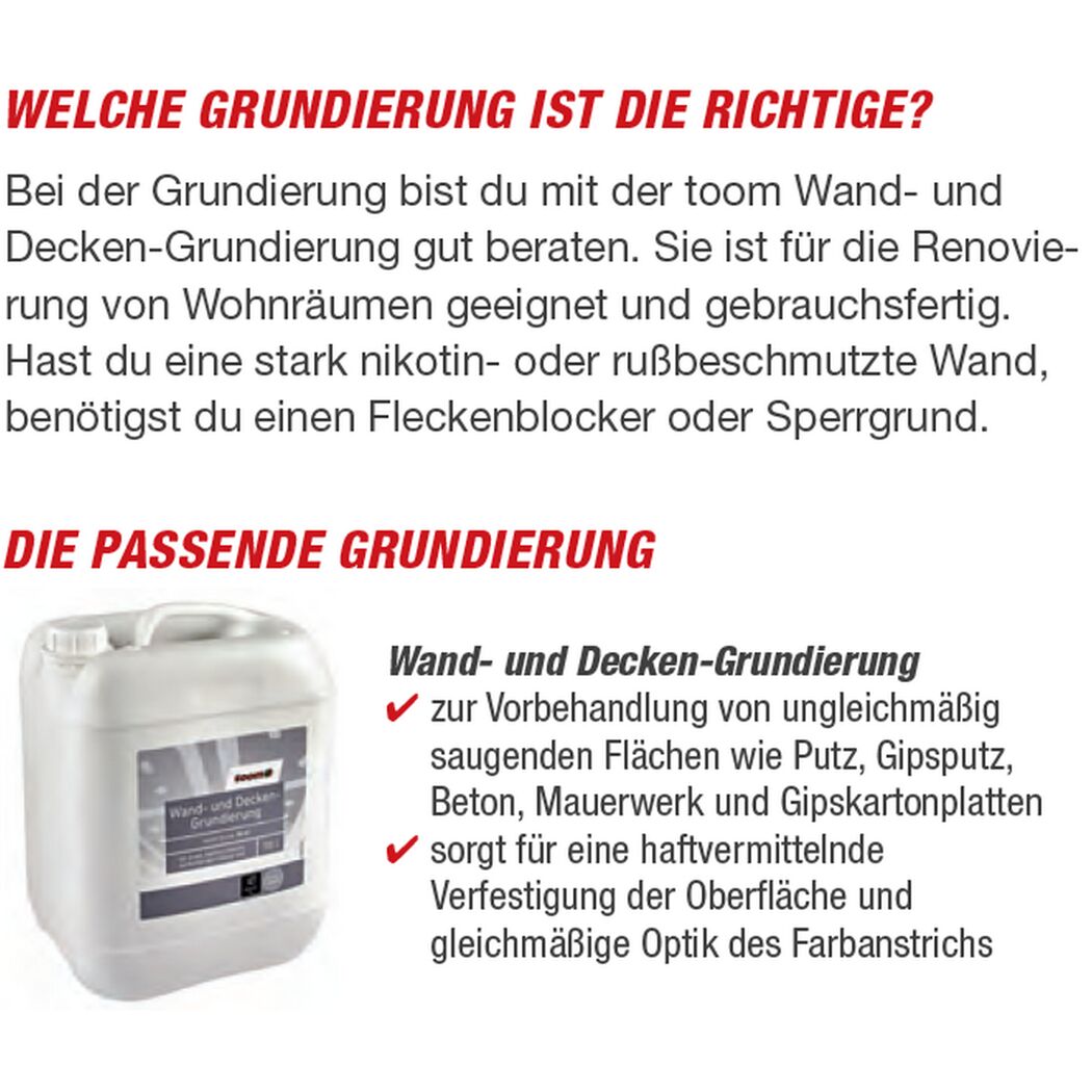 Wand- und Decken-Grundierung transparent 5 l
