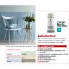 Weißer Stuhl und cremefarbener Tisch, im Hintergrund eine Dose Kreidefarbe Spray