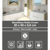 Badezimmer mit beigefarbenen Fliesen