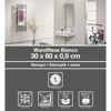 Wandfliese 'Bianco' Steingut weiß 30 x 60 cm