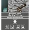 Graue Naturstein-Wandfliese Tiffany