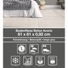 Beige Bodenfliese Beton Avorio im Schlafzimmer