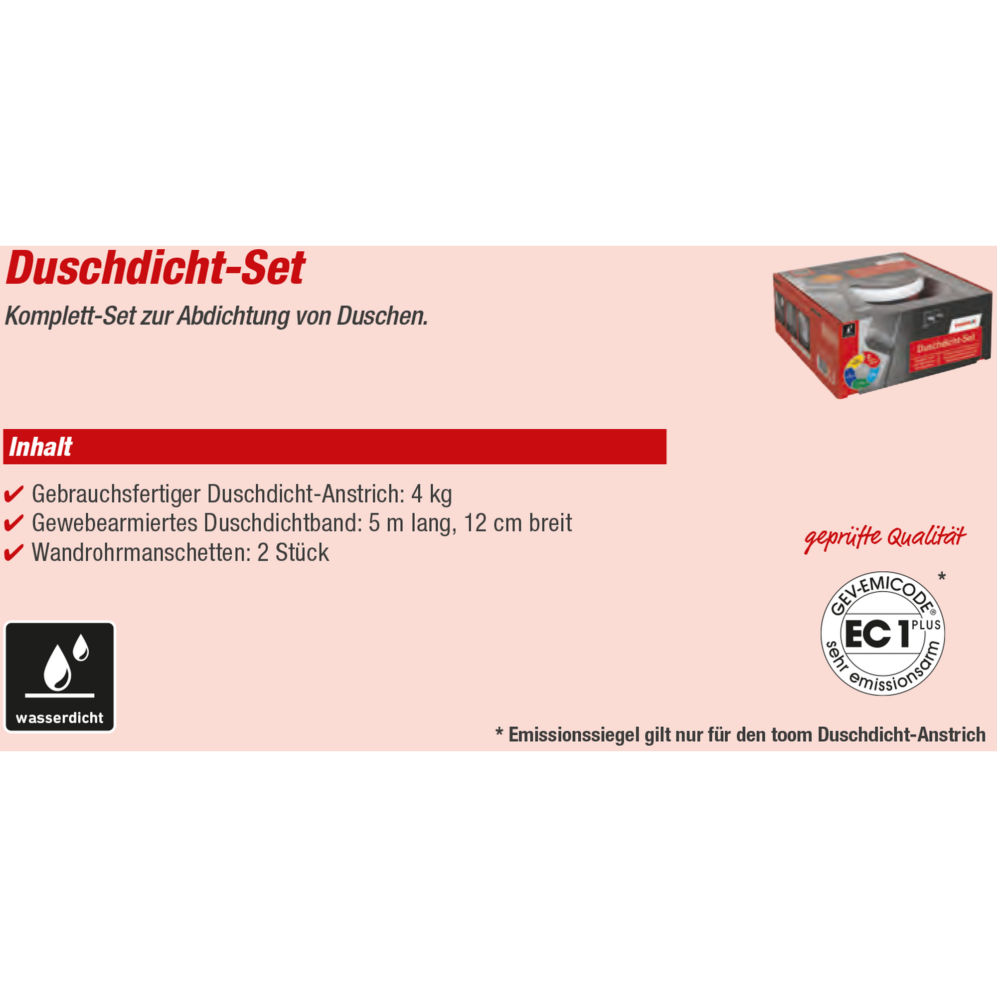 Duschdicht-Set toom + product picture