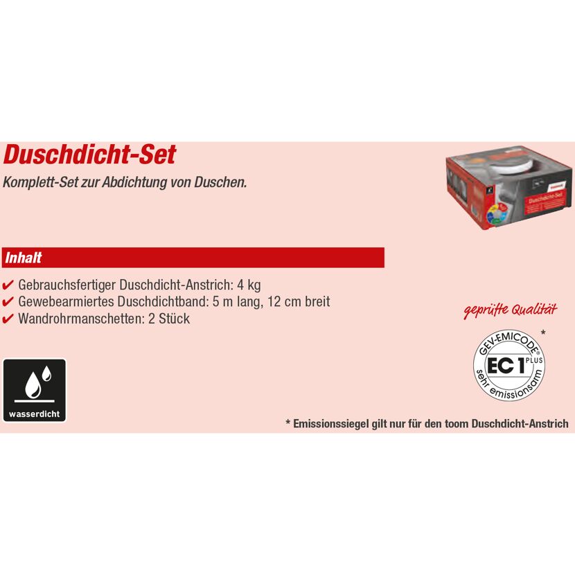 Duschdicht-Set von toom