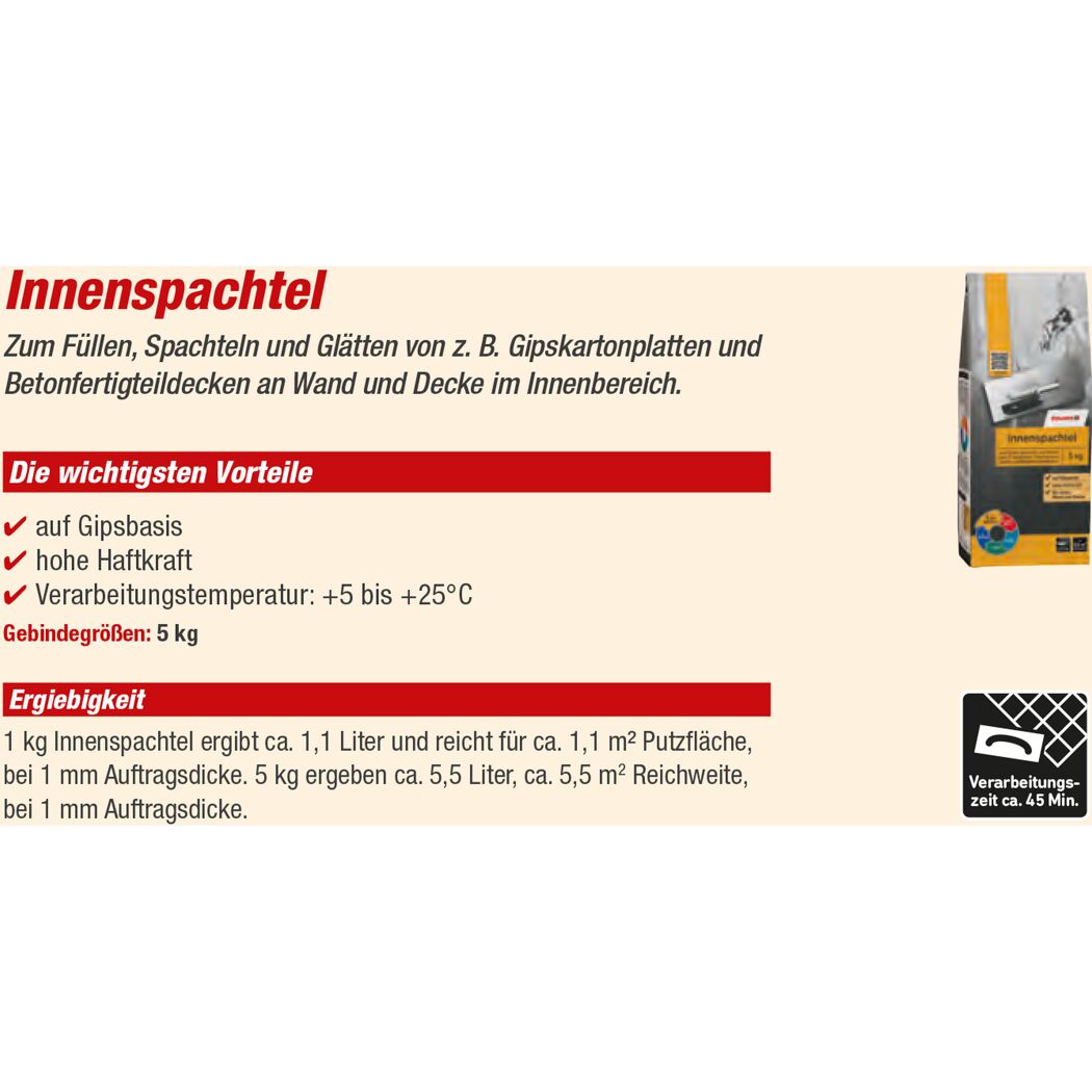 Innenspachtel 5 kg