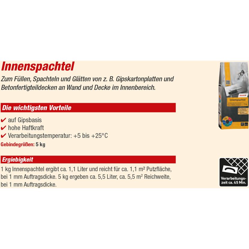 Innenspachtel 5 kg