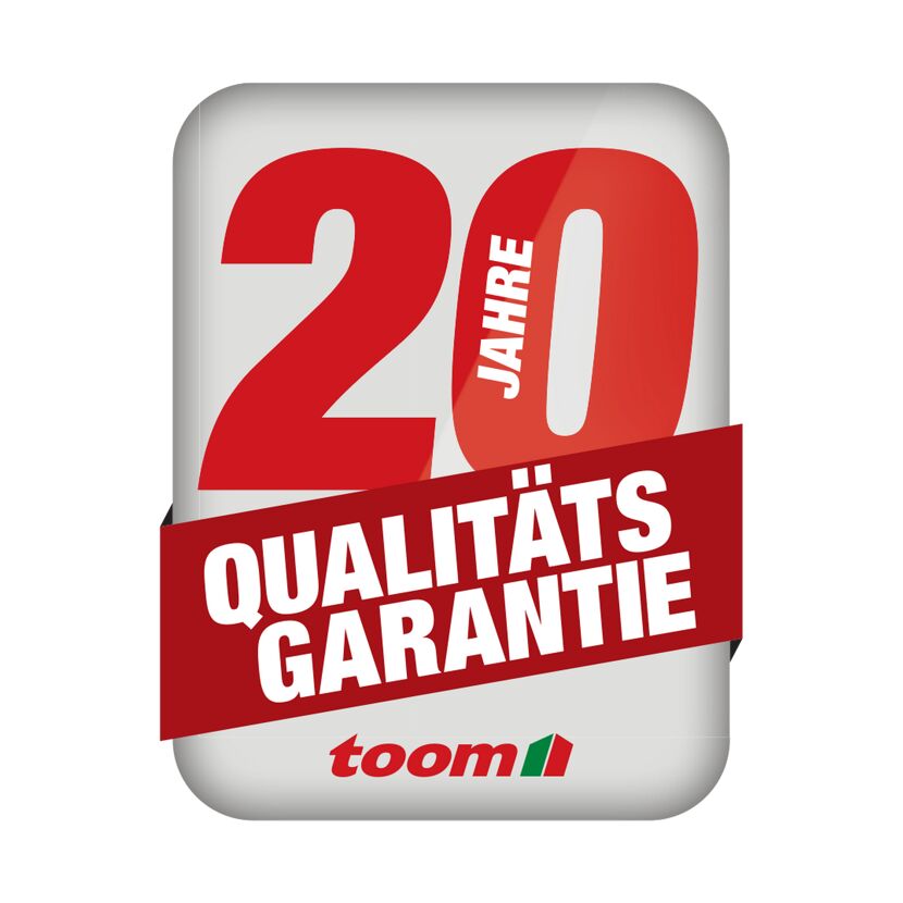20 Jahre Qualitätsgarantie toom
